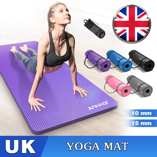 YOGA Mat | GYM EXERCISE FITNESS PILATES WORKOUT MAT NON SLIP